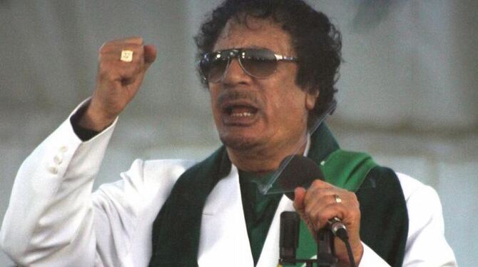 Libyens Staatschef Gaddafi: Nach den Volksaufständen in Tunesien und Ägypten regt sich auch in Libyen Protest. Im ganzen Land