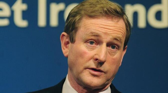 Enda Kenny, Spitzenmann der Fine-Gael-Partei, ist klarer Favorit bei der Parlamentswahl in Irland.