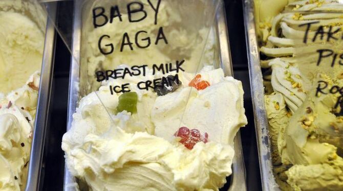»Baby Gaga« - Muttermilcheis in der Eisdiele »Icecremists« in London 