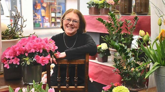 In voller Blüte - doch Ende März schließt Dorothe Hartmann ihren Laden. FOTO: TRINKHAUS