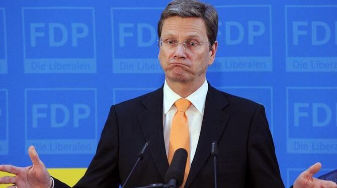 Der FDP-Bundesvorsitzende Guido Westerwelle will sein Amt zur Verfügung stellen.