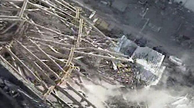 Der zerstörte Reaktorblock 3 des Kraftwerks Fukushima.
