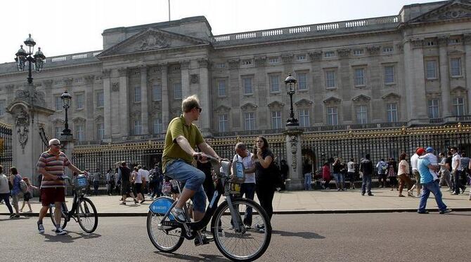 Der Buckingham Palace in London. Freitag wird hier mehr los sein. 