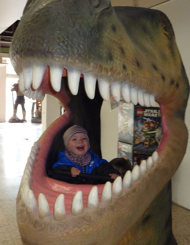 Paul im Maul des Giganten. Foto: Steimle