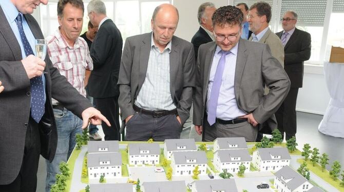 Das Modell verdeutlicht, wie das Wohngebiet »Klingler« in Mössingen auf dem ehemaligen Flammer-Areal aussehen wird.