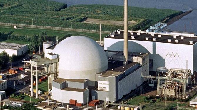 Das Atomkraftwerk Unterweser bei Esensham wird nach Ende des Moratoriums nicht wieder angefahren.