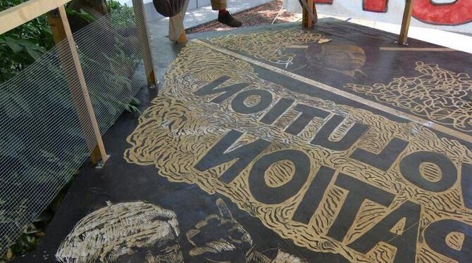 Das Werk des deutschen Künstlers Thomas Kilpper für Dänemarks Pavillon bei der Biennale in Venedig. Das Werk des deutschen Künstlers Thomas Kilpper für Dänemarks Pavillon bei der Biennale in Venedig.