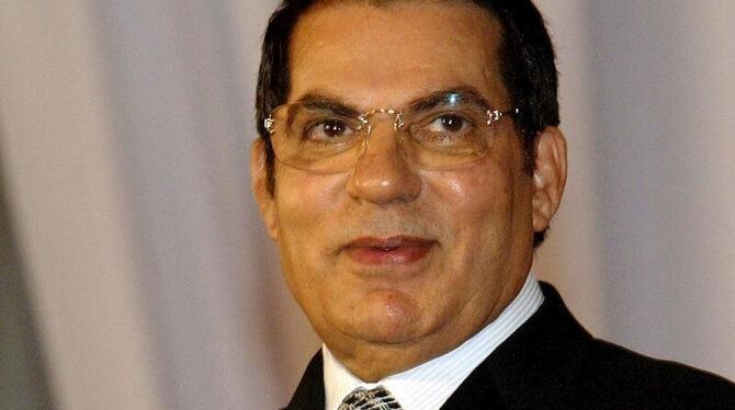 Der damalige tunesische Präsident Zine el Abidine Ben Ali in Tunis am Ende Juli 2008 Der damalige tunesische Präsident Zine el Abidine Ben Ali in Tunis am Ende Juli 2008