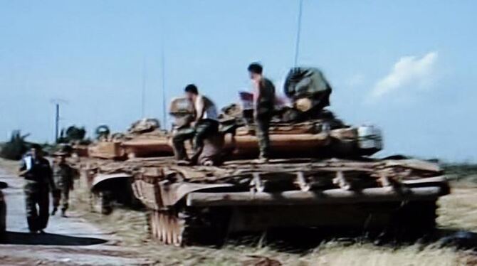 Syrische Panzer im Norden des Landes (Archiv). Syrische Panzer im Norden des Landes (Archiv).
