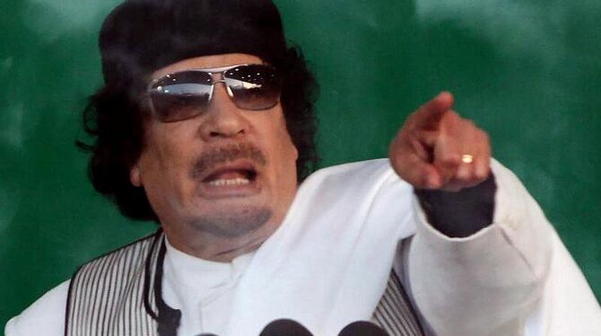 Für Libyens Revolutionsführer Gaddafi sind seine Gegner »Verräter« und »Ratten«.