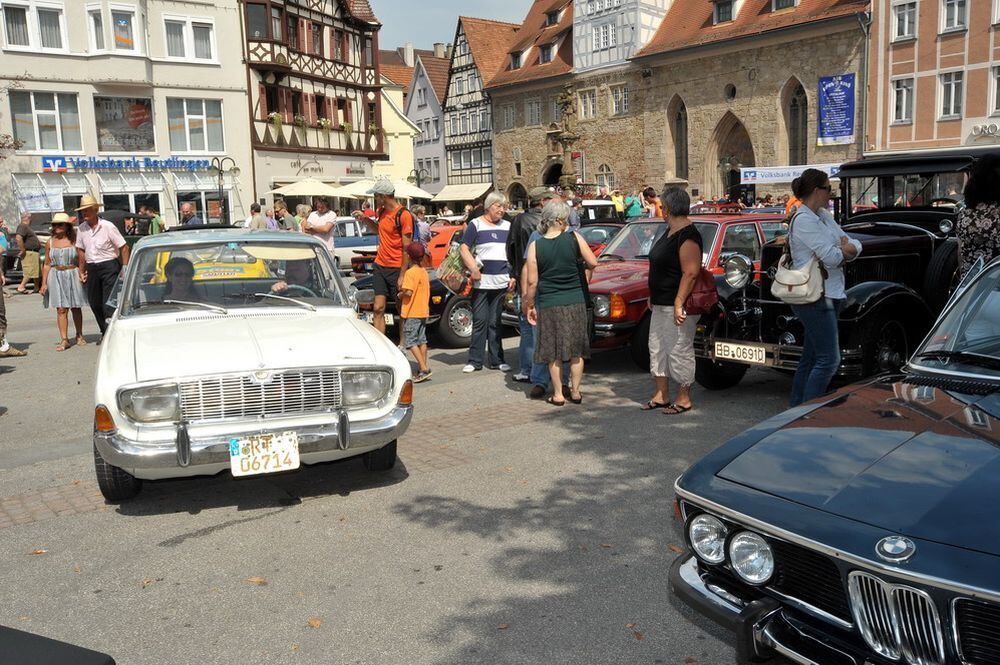 Oldtimertreffen auf dem Reutlinger Marktplatz August 2011