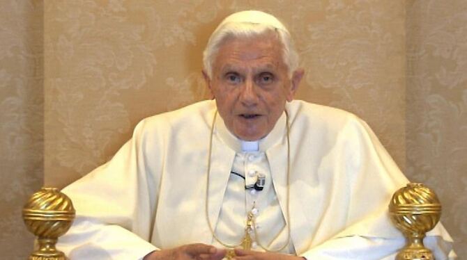 Papst Benedikt XVI. spricht vor seinem Deutschlandbesuch das »Wort zum Sonntag«.