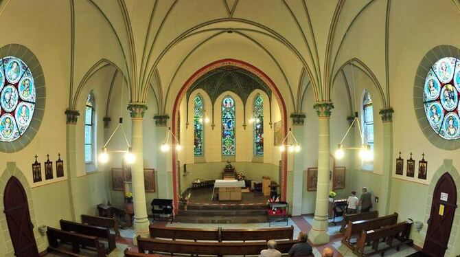 Kapelle des Wallfahrtsortes Etzelsbach in Thüringen: Papst Benedikt XVI. wird den Ort besuchen und dort eine Marienvesper fei Kapelle des Wallfahrtsortes Etzelsbach in Thüringen: Papst Benedikt XVI. wird den Ort besuchen und dort eine Marienvesper fei