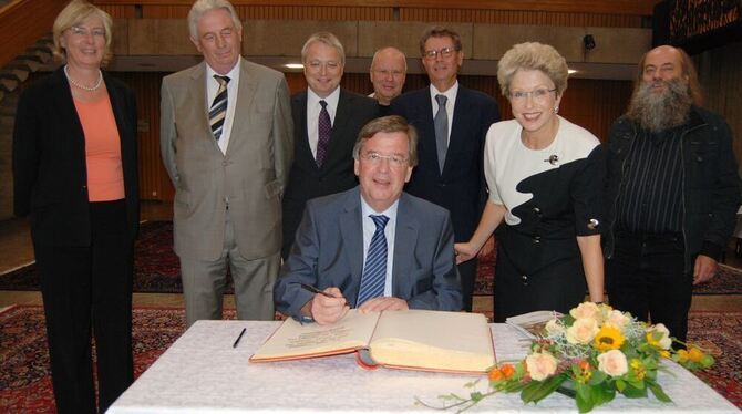 Landtagspräsident Willi Stächele auf Stippvisite in Reutlingen Landtagspräsident Willi Stächele auf Stippvisite in Reutlingen