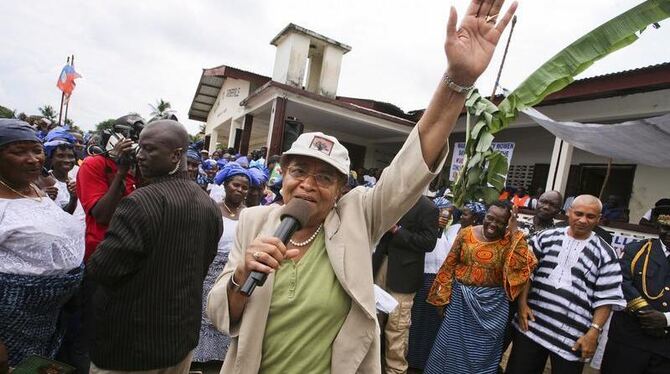 Die Präsidentin von Liberia: Ellen Johnson Sirleaf. Archivfoto: Ahmed Jallanzo
