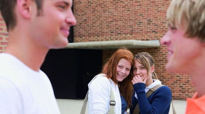 Ein typisches Bild: Mädchen und Jungen sind auf dem Pausenhof unter sich. Der gemeinsame Unterricht sollte bleiben, findet Profe