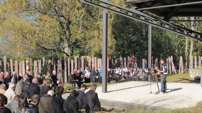 Gottesdienst zum Gedenken an den Krankenmord des Naziregimes in Grafeneck. FOTO: GROSS