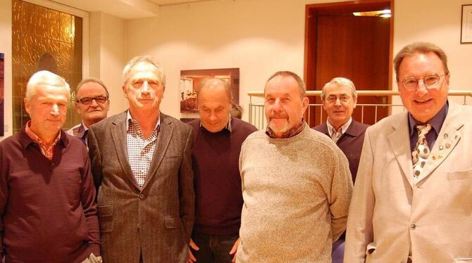 Von links: Die Meister-Mannschaft »Herren 60« des TC Rot-Weiß Trochtelfingen: Manfred Erb, Gerhard Barth, Georg Klaiber, Josef H