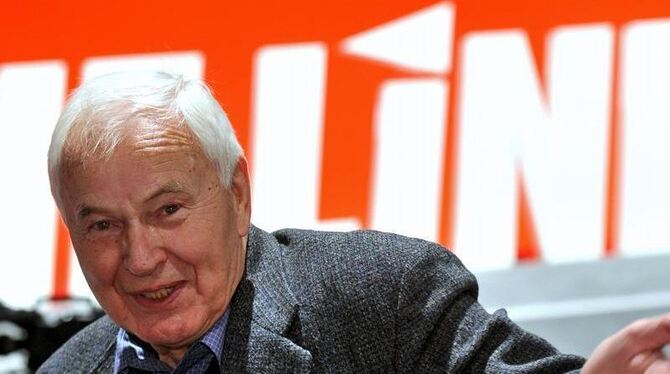 Der Vorsitzende des Ältestenrates der Partei Die Linke und letzte SED-Ministerpräsident Hans Modrow. Foto: Hendrik Schmidt, d