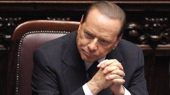 Italiens Premierminister Silvio Berlusconi. Archivfoto: Guiseppe Lami 