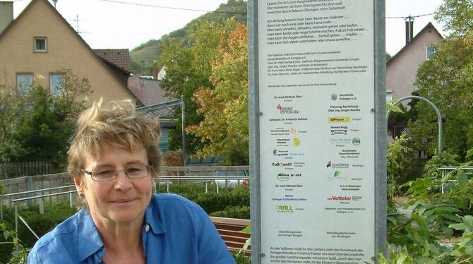 Veronika Bittner-Wysk ist Physiotherapeutin aus Leidenschaft, Vorsitzende des Eninger Gesundheitsforums und hat für die Einricht