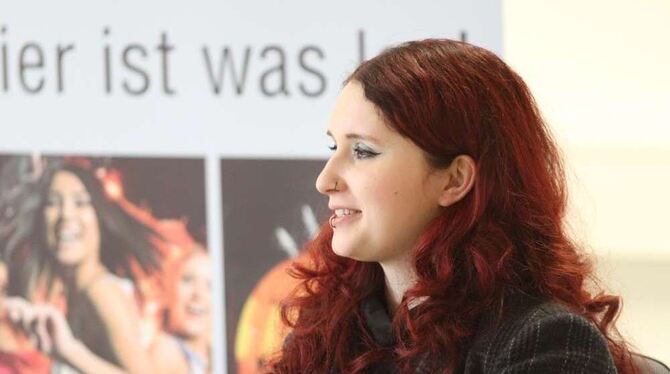 Hat ordentlich was zu erzählen: Agnieszka Malczak, Mitglied der Grünen und jüngste Bundestagsabgeordnete. GEA-FOTO: FINK