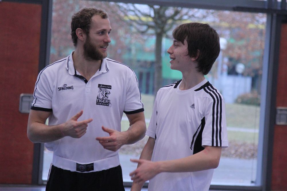 ZmS beim Training mit den Walter Tigers. Foto: Fink