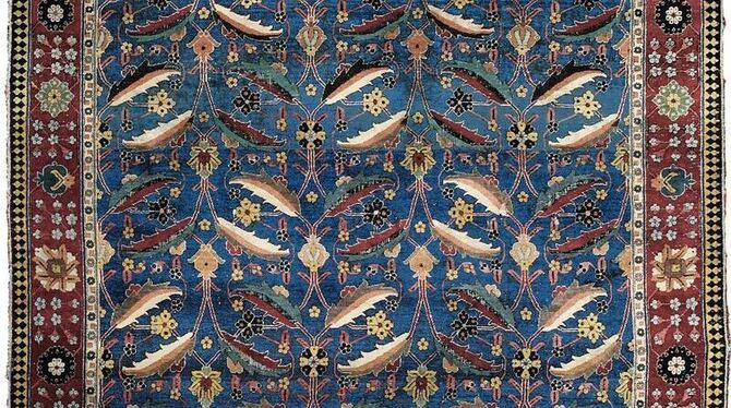 Ein Vasenteppich aus der persischen Provinz Kerman, der 2010 im Londoner Auktionshaus Christie's für umgerechnet 7,2 Millione Ein Vasenteppich aus der persischen Provinz Kerman, der 2010 im Londoner Auktionshaus Christie's für umgerechnet 7,2 Millione