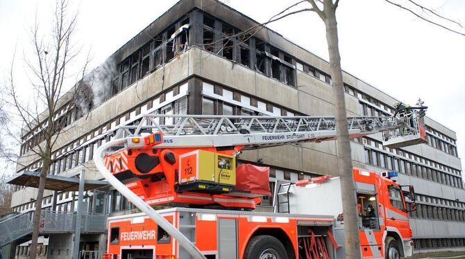 Das Feuer in der Bibliothek der Uni Hohenheim hat erheblichen Sachschaden verursacht. Das Feuer in der Bibliothek der Uni Hohenheim hat erheblichen Sachschaden verursacht.