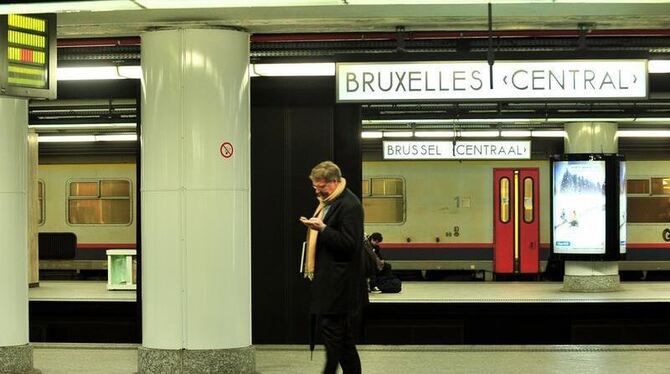 Der Zugverkehr in und durch Belgien ist durch einen Streik gegen das Sparprogramm der Regierung weitgehend lahmgelegt. Foto: