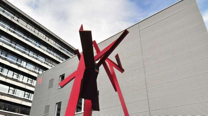 Wenn das neueste Gebäude die höchsten Energiekosten verursacht: Der H-Bau auf der Morgenstelle. Die Verantwortlichen standen zun