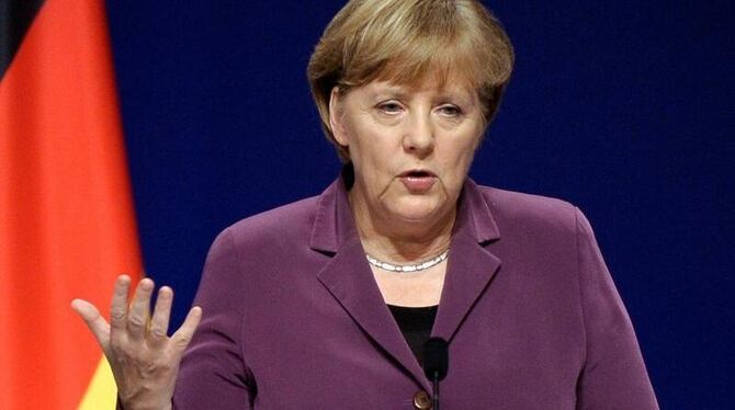 Ist gegen eine Erhöhung des Rettungsschirm-Kapitals: Bundeskanzlerin Angela Merkel. Foto: Christophe Karaba/Archivbild