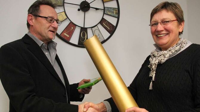 Nachfolger von Gisela Steinhilber für die nächsten zwei Jahre im Amt des Ligavorsitzenden ist Achim Scherzinger. FOTO: LEISTER