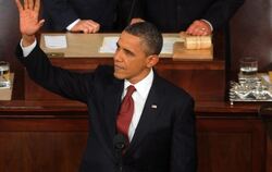 Einstimmung auf den Wahlkampf: Barack Obama im US-Kongress. Foto: Michael Reynolds