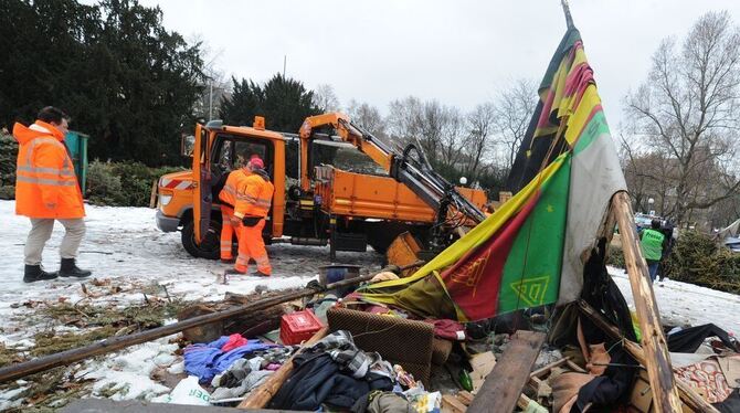 Räumung Schlossgarten Stuttgart 21