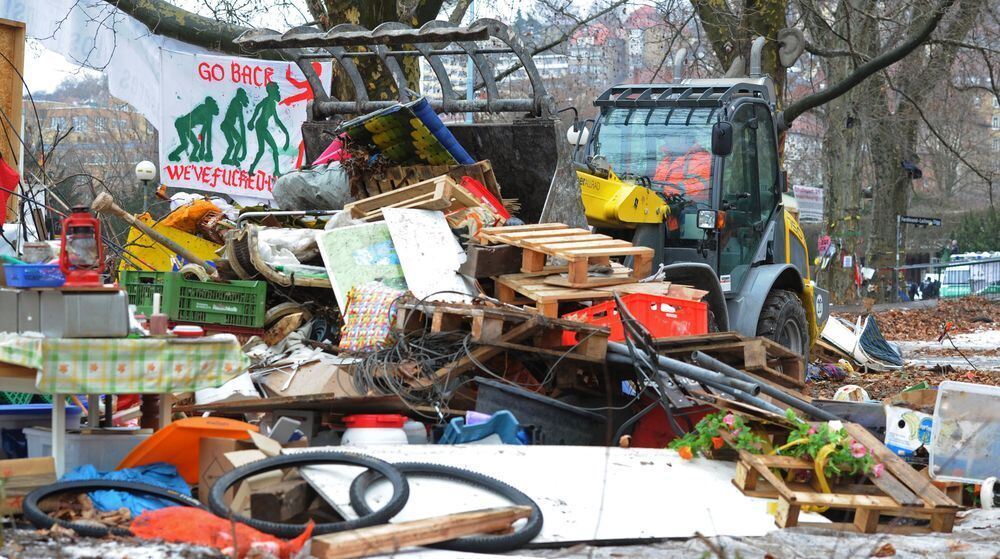 Räumung Schlossgarten Stuttgart 21