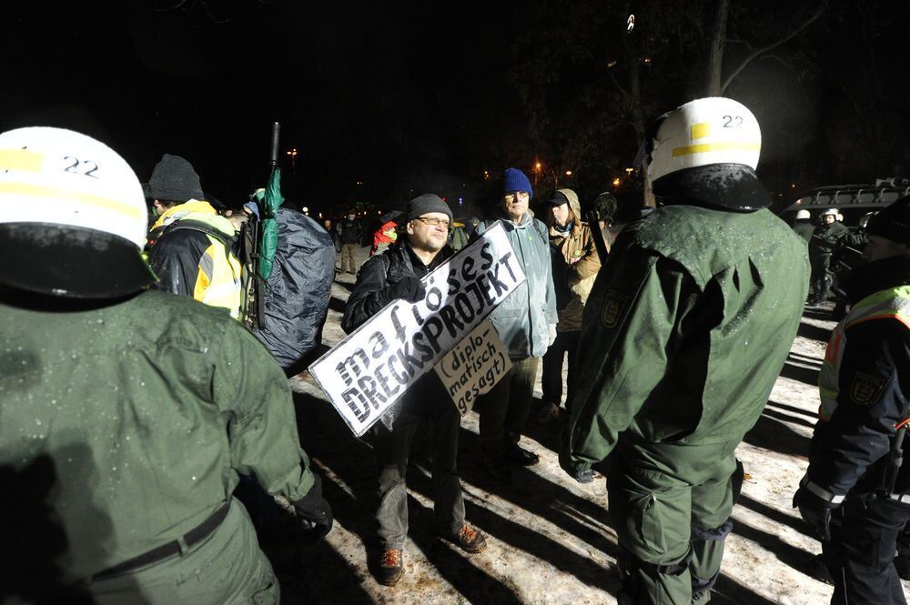 Räumung Schlossgarten Stuttgart 21
