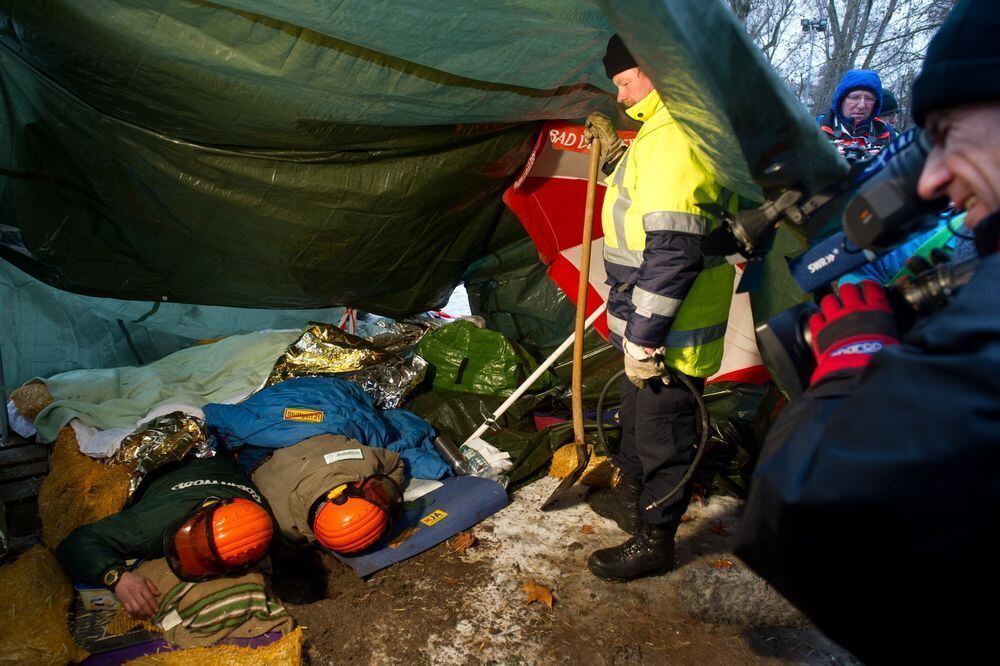 Räumung Schlossgarten Stuttgart 21