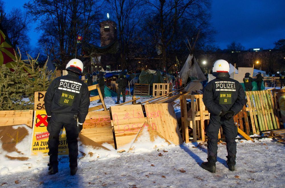 Räumung Schlossgarten Stuttgart 21