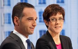 Die saarländische Ministerpräsidentin Annegret Kramp-Karrenbauer (CDU) und Heiko Maas, Vorsitzender der SPD Saar: Bisher hatt