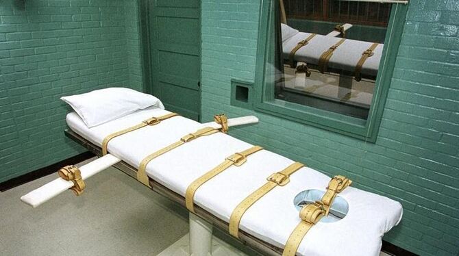 Eine Todeszelle in einem Gefängnis in Texas. Foto: Paul Buck/Archiv