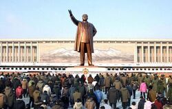 Eine Statue des «ewigen Präsidenten» Kim Il Sung. Nun regiert der Enkel des 1994 gestorbenen Diktators das bitterarme Nordkor