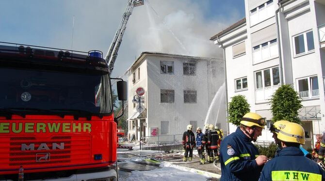 Brand in der Ulmer Straße Metzingen