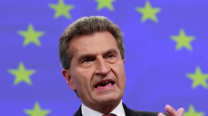 EU-Energiekommissar Günther Oettinger (CDU).