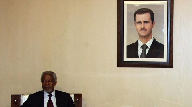 Für viele ist der Friedensplan Annans für Syrien längst gescheitert. Der Sondergesandte von UN und Arabischer Liga will einen