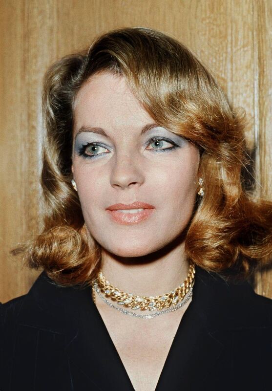 Romy Schneider, österreichische Schauspielerin, bei Dreharbeiten in Paris (Archivfoto von 1975). Archivfoto