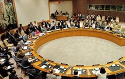 Blick auf den UN-Sicherheitsrat in New York. Foto: Justin Lane 