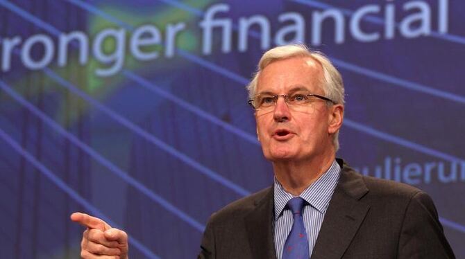 EU-Binnenmarktkommissar Michel Barnier. Foto: Olivier Hoslet 