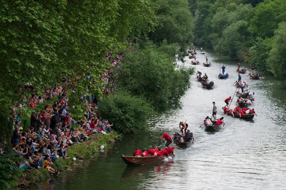 Stocherkahnrennen Tübingen 2012