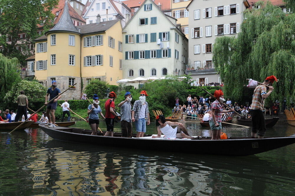 Stocherkahnrennen Tübingen 2012